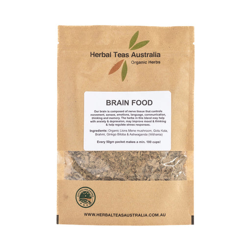 Herbal Teas Australia Brain Food Tea 50g pouch