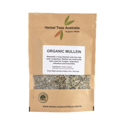 Herbal Teas Australia Organic Mullein Tea 50g pouch