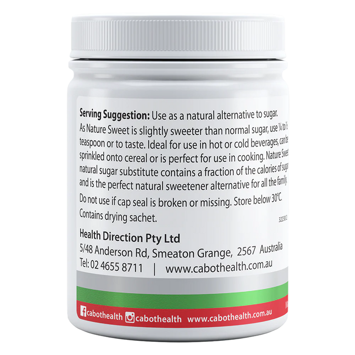 Cabot Health Nature Sweet (100% Natural Sugar Substitute) 100g