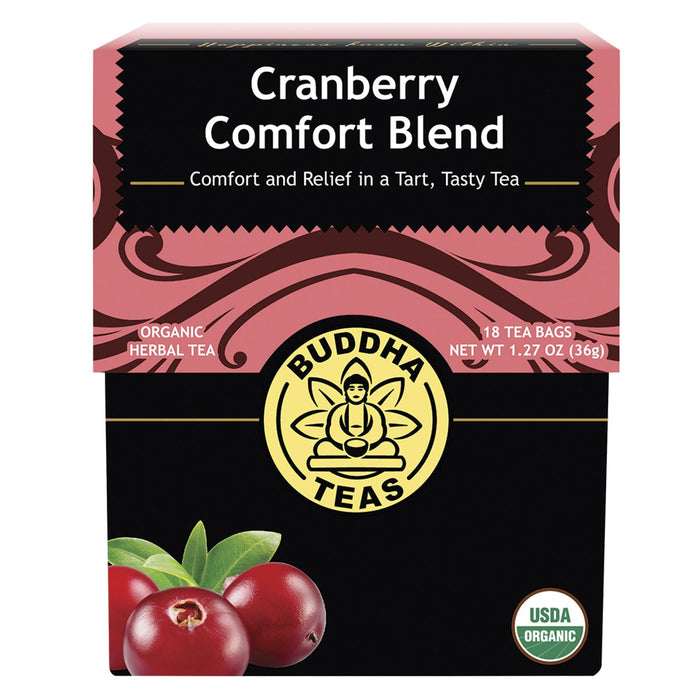 Buddha Teas Organic Cranberry Comfort Blend 18 Tea Bags