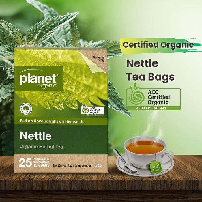 Planet Organic Herbal Tea Bags Nettle 25 Tea Bags