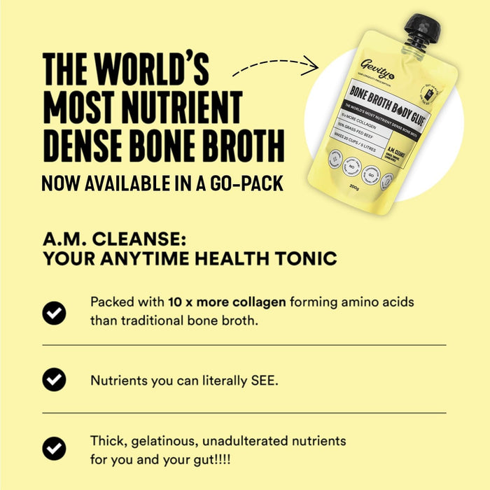 Gevity Rx BoneBroth Body Glue On The Go A.M. Cleanse 200g
