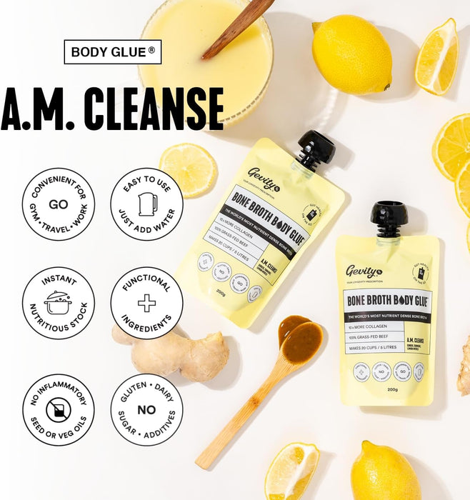 Gevity Rx BoneBroth Body Glue On The Go A.M. Cleanse 200g