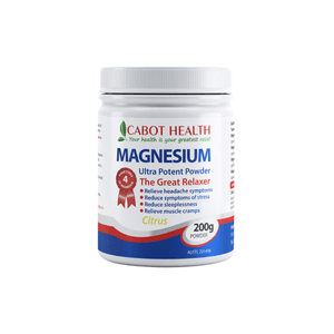 Cabot Health Magnesium Ultra Potent Citrus Powder 200g