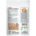 Back packaging of Raw Apricot Kernels 500g showing health benefits, recipe, and storage instructions.