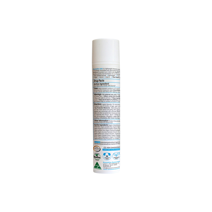 AussieZinc Kids SPF50 Organic Mineral Zinc Sunscreen 100g