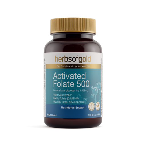 Herbs of Gold Activated Folate 500 60 Capsules