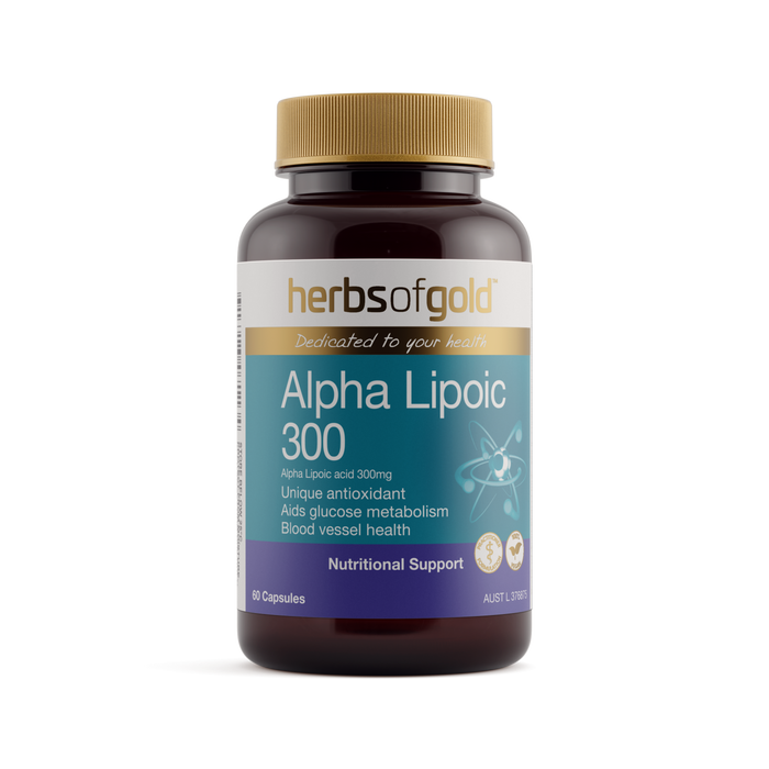 Herbs of Gold Alpha Lipoic 300 60 Capsules