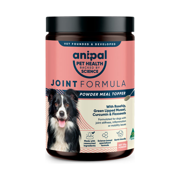 Anipal Joint Formula Powder Meal Topper for Dogs 135g front pack