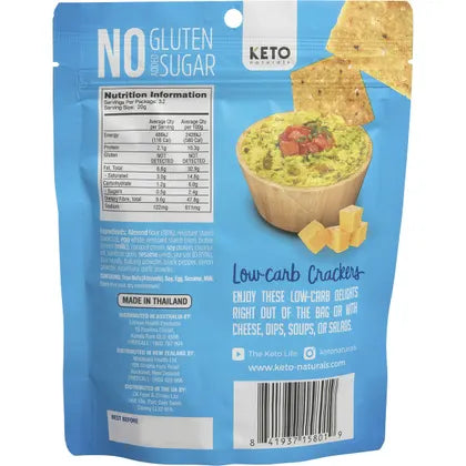 Keto Naturals Almond Flour Crackers Sea Salt 64g