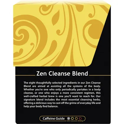 Buddha Teas Organic Herbal Tea Bags Zen Cleanse Blend 18 Pack