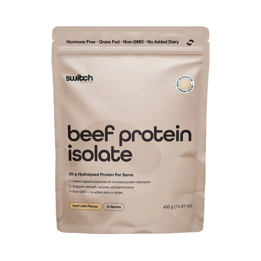 Switch Nutrition Beef Protein Isolate 450g Iced Latte