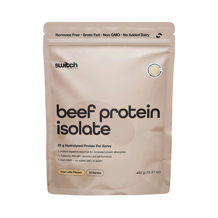 Switch Nutrition Beef Protein Isolate 450g Iced Latte