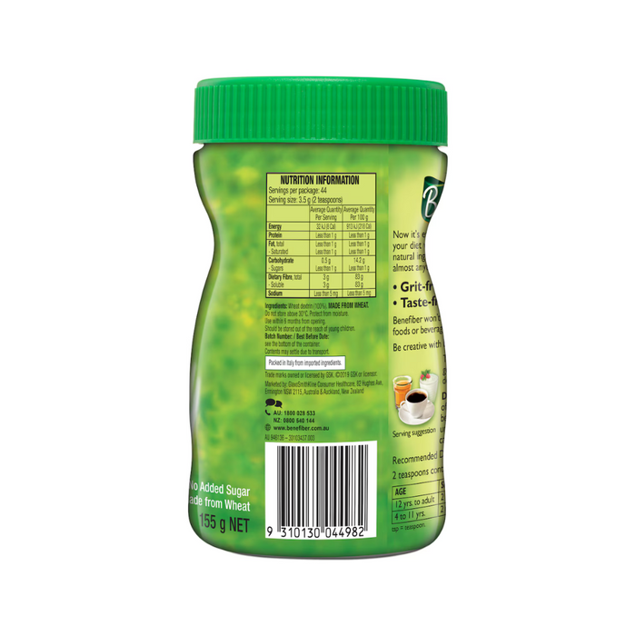 Benefiber Natural Soluble Fibre Supplement 155g
