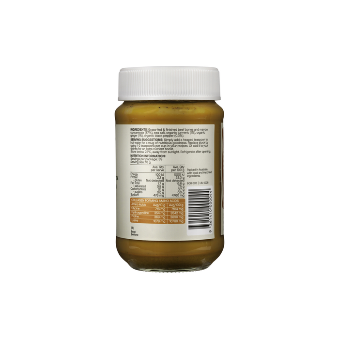 Best of the Bone Bone Broth Beef Concentrate Organic Turmeric & Ginger & Black Pepper 390g