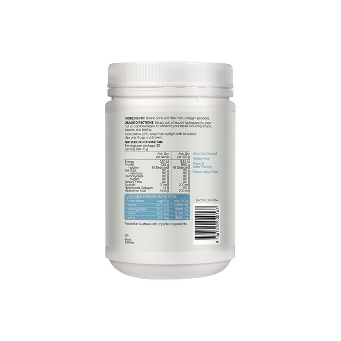 Best of the Bone Healing Multi-Collagen Protein Powder Hydrolysed Collagen Peptides Unflavoured 500g