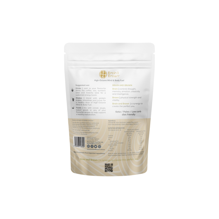 Brain and Brawn Keto Creamer with Grass-Fed Butter Unflavoured 300g