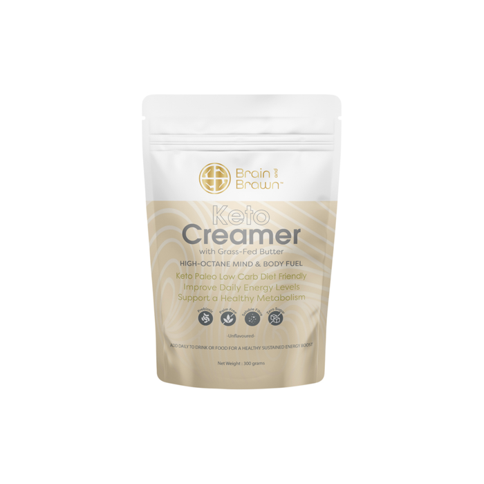 Brain and Brawn Keto Creamer with Grass-Fed Butter Unflavoured 300g