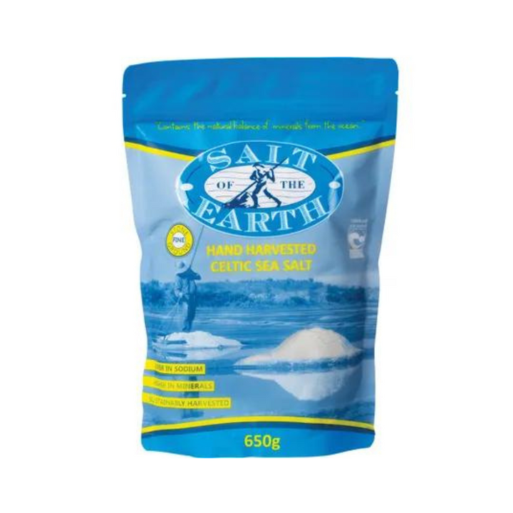 Salt of the Earth Celtic Sea Salt Fine 650g