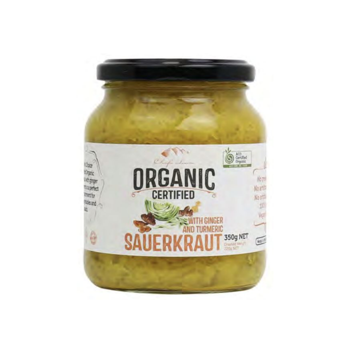 Chef's Choice Organic Sauerkraut with Ginger & Turmeric 350g