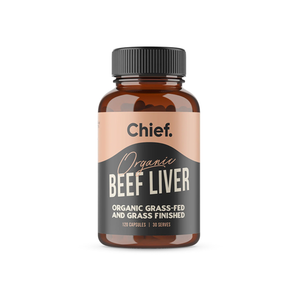 Chief Nutrition Organic Beef Liver 120 Capsules