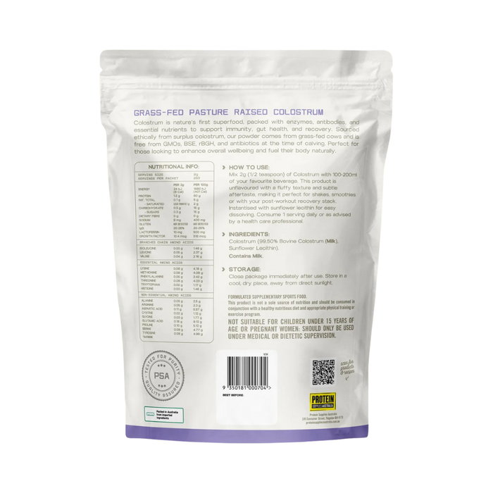 Protein Supplies Australia Colostrum Grass Fed Unflavoured