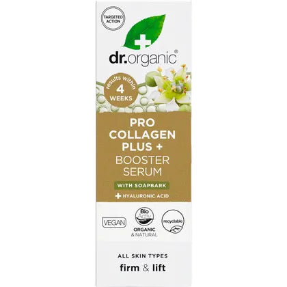 Dr Organic Pro Collagen Plus+ Booster Serum Soapbark 30ml