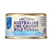 East Coast Tuna Co Australian Line-Caught Wild Tuna Chunks in Spring Water 185g single tin; choose pack quantity separately