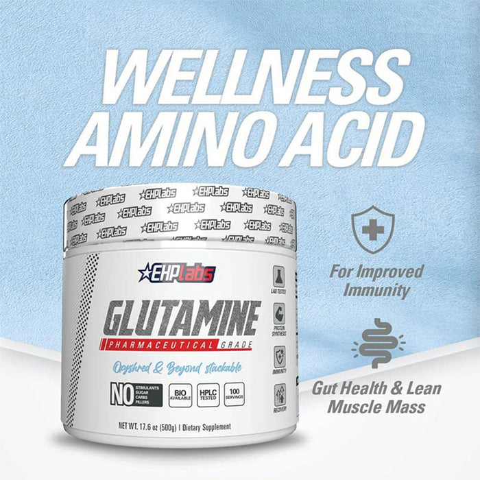 EHP Labs Glutamine Pure Micronized Powder 100 Servings 500g