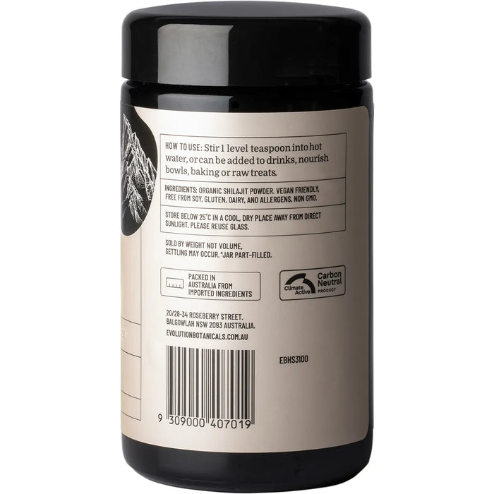 Evolution Botanicals Himalayan Shilajit 80 Trace Mineral Complex 100g