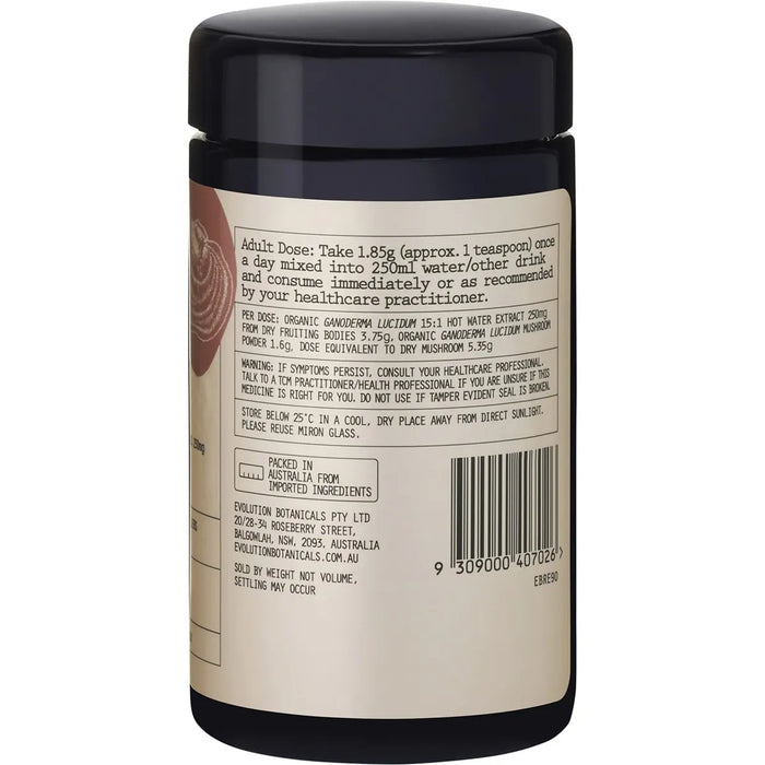 Evolution Botanicals Reishi Extract Organic 15:1 Functional Mushrooms 90g