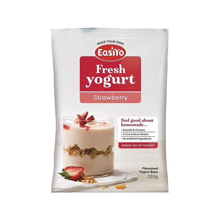 EasiYo Everyday Range Strawberry Yoghurt Base 230g Carton of 8
