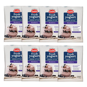 EasiYo Greek-Style Blueberry Yogurt Base 230g Carton of 8
