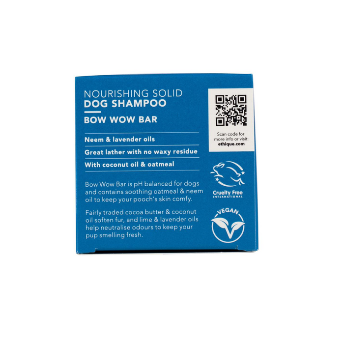 Ethique Dog Bar Shampoo Solid Bow Wow Bar 110g