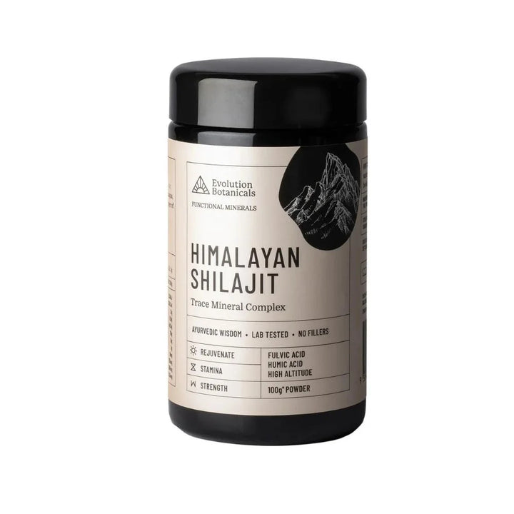 Evolution Botanicals Himalayan Shilajit 80 Trace Mineral Complex front pack image