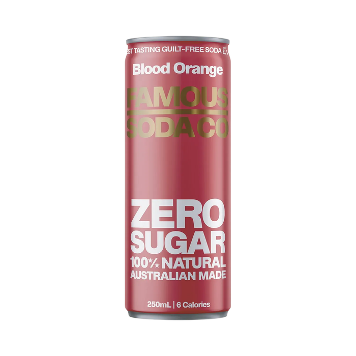 Famous Zero Sugar Soda Blood Orange 250ml