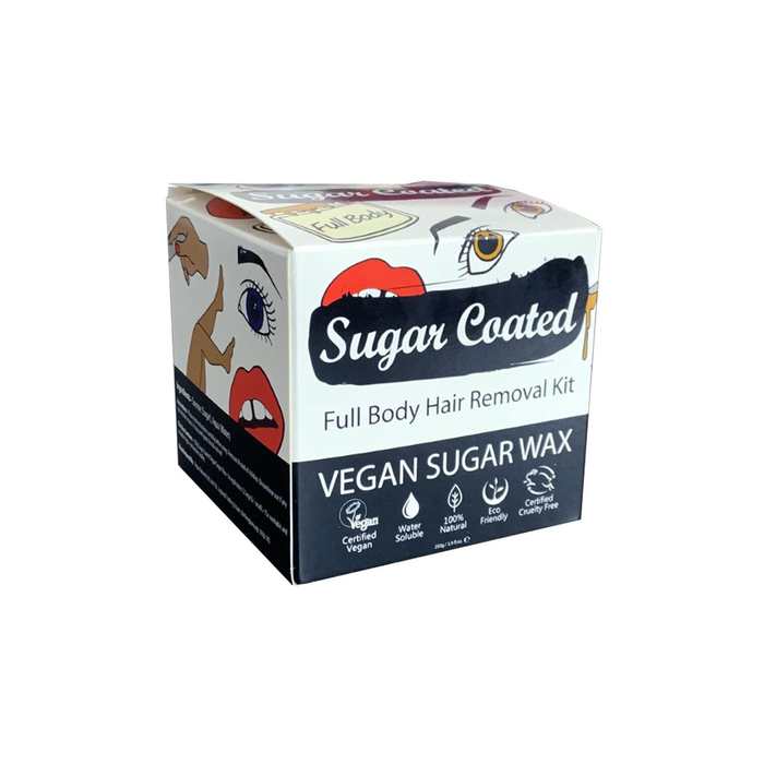 Sugar Coated Full Body Hair Removal Wax Kit 250g