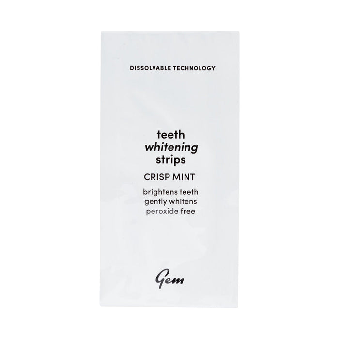 Gem Dissolvable Whitening Strips Crisp Mint 28 Pieces