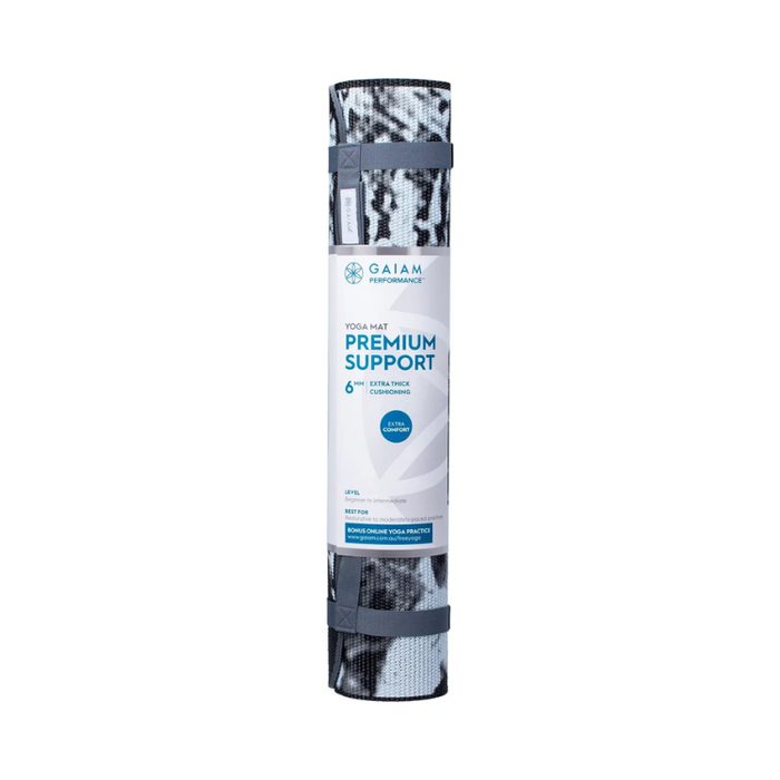 Gaiam Yoga Mat Premium Support 6mm 61cm x 173cm