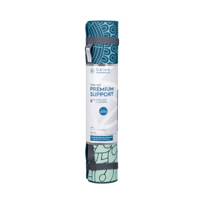 Gaiam Yoga Mat Premium Support 6mm 61cm x 173cm