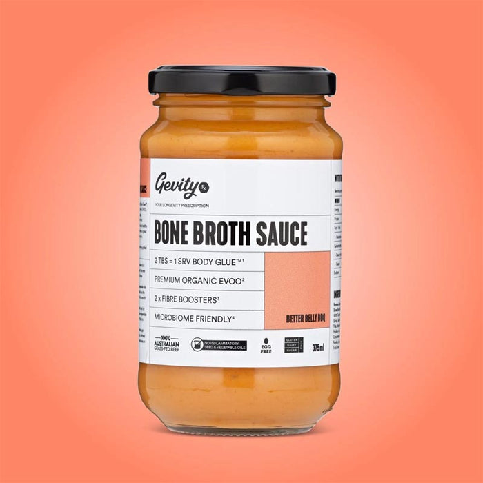 Gevity Rx Bone Broth Sauce Better Belly BBQ G/F 375ml