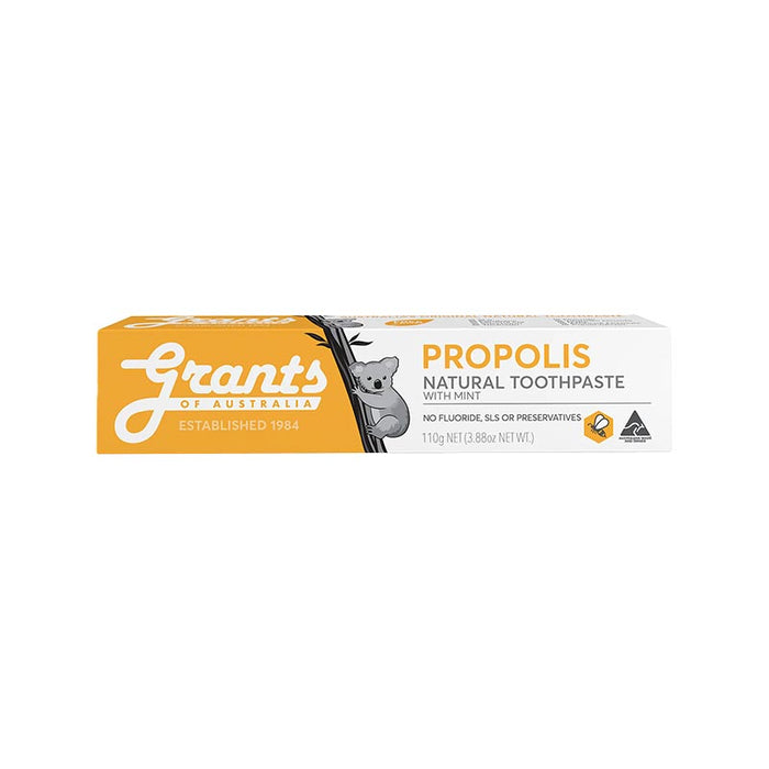Grants of Australia Natural Toothpaste Propolis with Mint Fluoride Free 110g