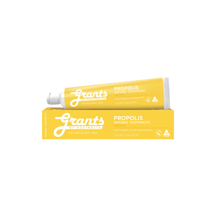 Grants of Australia Natural Toothpaste Propolis with Mint Fluoride Free 110g