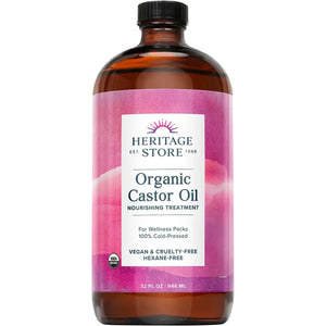 HERITAGE STORE Organic Castor Oil 946ml