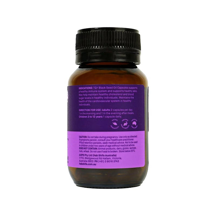 Hab Shifa TQ+ Ultra Strength Black Seed Oil Cold Pressed 120 Capsules