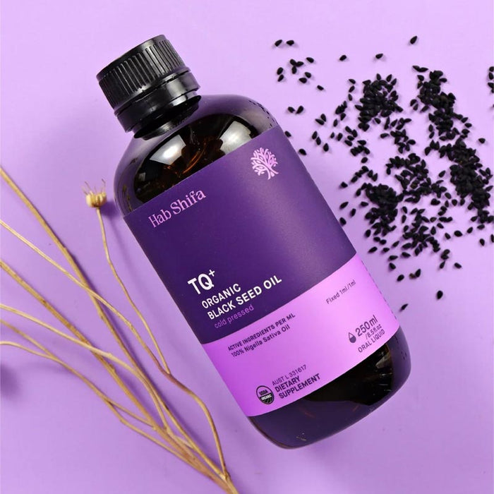 Hab Shifa TQ+ Organic Cold Pressed Black Seed Oil 250ml