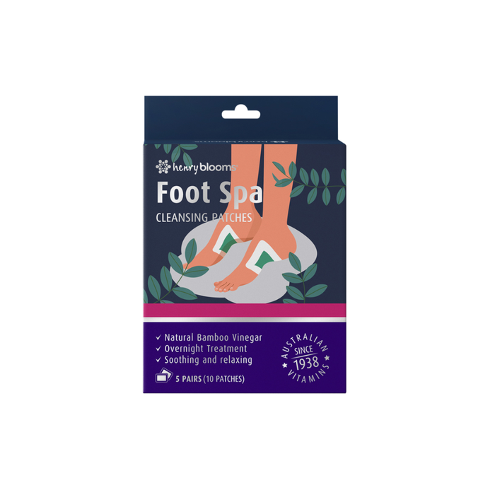 Henry Blooms Foot Spa Cleansing Patches x 10 Patches (5 Pairs)