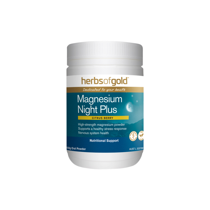 Herbs of Gold Magnesium Night Plus (Citrus Berry) Oral Powder