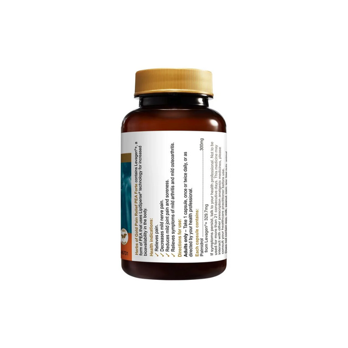 Herbs of Gold Pain Relief PEA Forte 42 Capsules