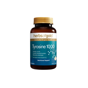 Herbs of Gold Tyrosine 1000 60 Tablets